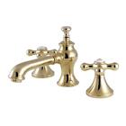 Kingston Brass Widespread Bathroom Faucet 8&quot; Ceramic Disc Low Arc Double Handle