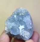 155G Natural Sky Blue Celestite Quartz Crystal Geode Rough Egg Reiki Stone