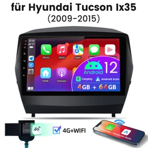 9" Android 13 Autoradio BT Wireless CARPLAY NAVI WIFI Für IX35 Tucson 2009-2015 - Bild 1 von 14