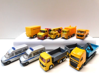 Siku Super Serie Polizei Müllauto Kran Post LKW - 8 Modelle  Set 17 - Bild 1 von 4