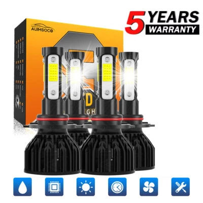 Bombillas de faros LED 6000K para Buick Park Avenue 1991-2005 haz alto y bajo cantidad 4 Foto 1 de 4