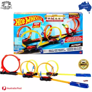 Hot Wheels Multi-Loop Race off race track playset car toy kids adventure set NEW - Picture 1 of 6