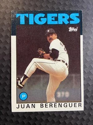 Juan Berenguer #47 1986 Topps Detroit Tigers baseball - Image 1 of 2