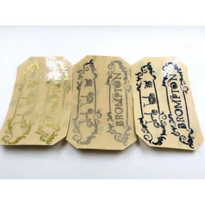 Europe Style Metal Frame Badge Emblem Tags Sticker Decals for Brompton Bicycle - Picture 1 of 14