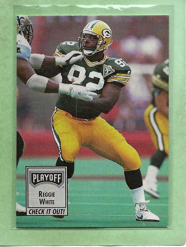 REGGIE WHITE - 1993 Playoff Contenders "Checklist" - #150 - Packers - MINT - Image 1 of 1