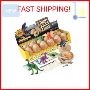 Dan&Darci Easter Dig a Dozen Dino Egg Dig Kit for Kids - Dinosaur Toys Gift 3-12 - Picture 1 of 2
