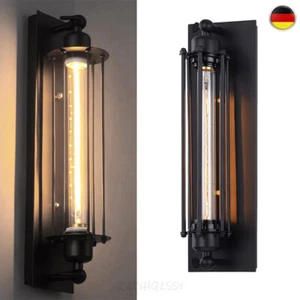 Retro Wandleuchter Außenlampe Wandleuchte Vintage Industrie Käfig Wandlampe NEU - Bild 1 von 12