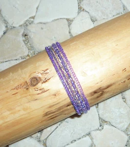 ★ DIY ★ Juego de 4 pulseras ★ violeta ★ - Imagen 1 de 2