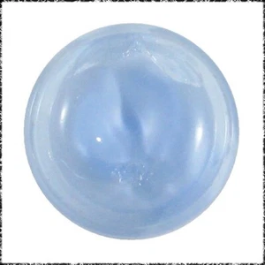 Ausgefallener Vintage Baby Blue Moonglow Glas Apfel Knopf - Bild 1 von 1