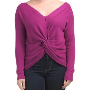 Nuevo con etiquetas Suéter Splendid Twist Frontal Talla M Rosa Reversible - Imagen 1 de 3