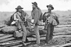 Confederate Prisoners PHOTO, 1863 Gettysburg, Civil War CSA,Three Rebel Soldiers