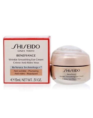 Shiseido Benefiance Wrinkle Smoothing Eye Cream 15ml / 0.51 oz NIB Foto 1 de 4