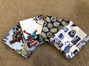 Fat Quarter Cotton Fabric 4 FQ bundle Super Hero Marvel Avengers Spider iron man - Picture 1 of 5