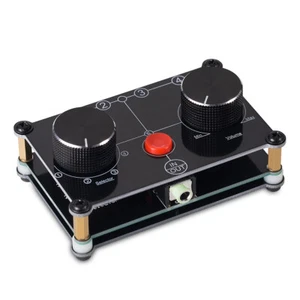 4 Port Manual Audio Switcher Box AUX 3.5mm Stereo Mini Headphone Jack Splitter - Picture 1 of 11