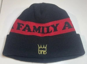 Undefeated Icon Beanie Cap “It’s A Family Affair” Black/Red - Picture 1 of 3