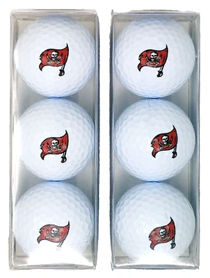 Мячи для гольфа Tampa Bay Buccaneers два 3 упаковки регулируемый размер логотип NFL НОВЫЕ - Изображение 1 из 4