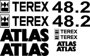 Grúa hidráulica Atlas Terex | Gráfico de calcomanía adhesiva | 48,2 | BB515 - Imagen 1 de 2