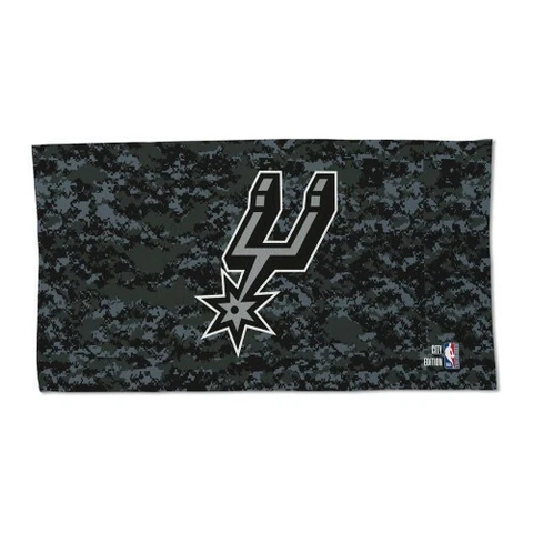 SAN ANTONIO SPURS CAMO AUTHENTIC EDITION ON-COURT LOCKER ROOM TOWEL 22"X42" Cover