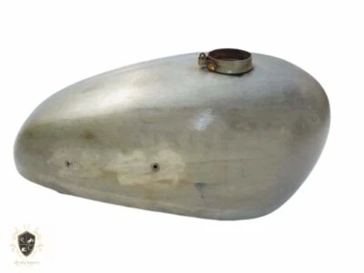 FIT FOR NORTON ES2 16H RAW STEEL PETROL TANK 2 SIDE HOLE FOR KNEE PADS - Изображение 1 из 4