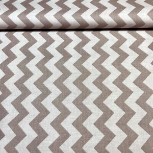 Chevron ZigZag Fabric Riley Blake Designs C400 RBD Designers 2012 Taupe Cotton - Picture 1 of 10