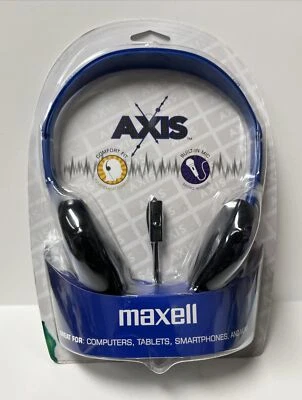 Fones de ouvido headband Maxell Axis modelo azul AX-ROYB - Imagem 1 de 3