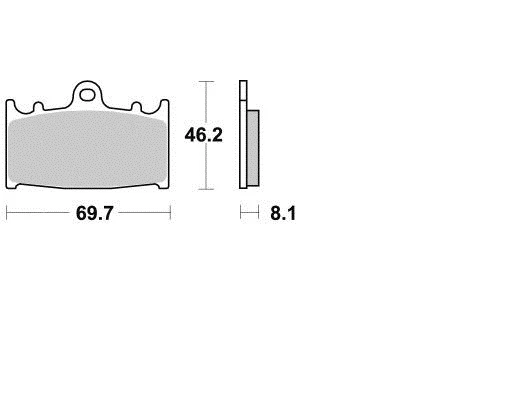 715CM55 Pastillas De Freno Delanteras Braking Suzuki 1000 TL S 97-01 - Imagen 1 de 1