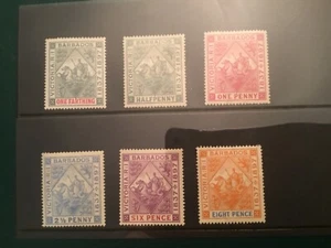 ICOLLECTZONE Barbados 81//87 VF Hinged - Picture 1 of 1