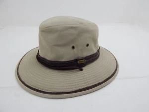 Cappello estivo grande Stetson Tan Safari Jungle Explorer Large - Foto 1 di 10