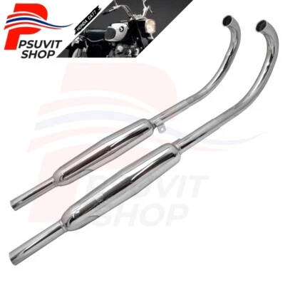 [Free Shipping] HONDA CA72 CA77 C72 C77 Exhaust Muffler Set+ Header [1 pair] TR - Imagem 1 de 4