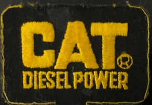 Vintage Cat Diesel Power patch Sew On patch - Picture 1 of 3