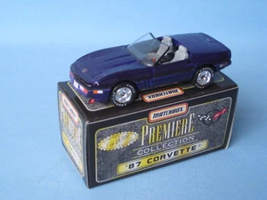 Matchbox Premiere 1987 Corvette Convertible Purple Body Toy Model Car Boxed 75mm - Picture 1 of 2