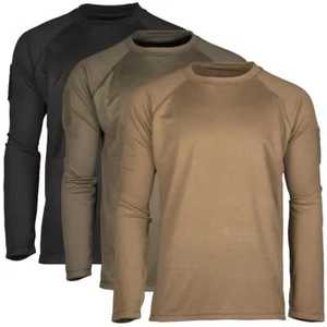 Mil-Tec Tactical Quick Dry Long Sleeve Shirt Moisture Wicking Round Neck Casual - Bild 1 von 7