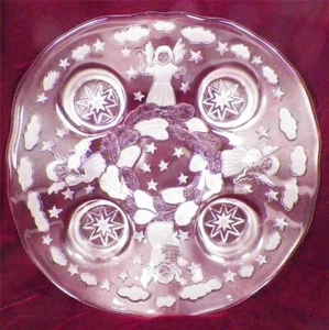 Mikasa Holiday Lights Bowl Crystal Centerpiece Candle Holder Mint in Box Germany - Picture 1 of 7