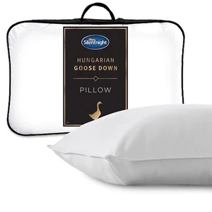 Silentnight Ultimate Luxury Hungarian Goose Feather And Down Pillow Cotton Cover - Picture 1 of 11