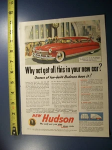 Pubblicità Hudson mid-size-mag car 1949 - "Perché non mettere tutto questo nella tua nuova auto?" - Foto 1 di 1