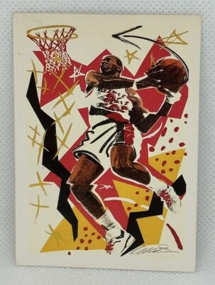 Clyde Drexler 1990-91 NBA Hoops #376 Portland Trail Blazers - Image 1 of 2