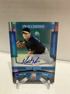 Matt Moore 2010 Donruss Elite Edición Extra Autógrafo Novato Phillies Automático #/819 Foto 1 de 2