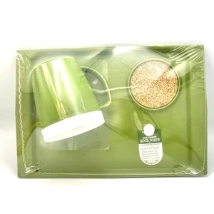 Acca Ware MCM Trays By David Douglas Vintage Set Avocado Green NEW In Packaging - Picture 1 of 6