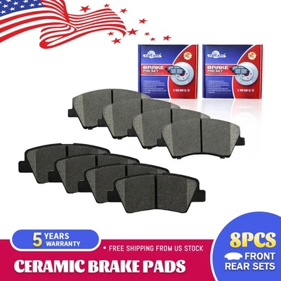 Juego de pastillas de freno delanteras traseras cerámicas para Hyundai Ioniq Elantra Kia Niro 2017-2021 Foto 1 de 4