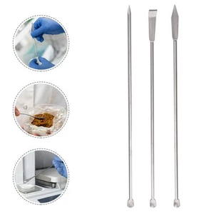 Cuchara de muestreo de 3 piezas mini cucharas metal medicina cuchara de acero inoxidable - Imagen 1 de 12