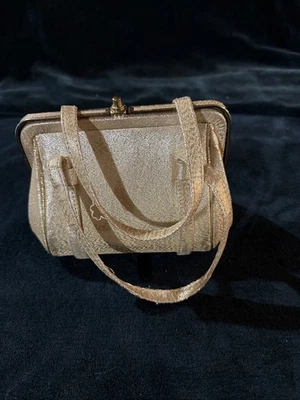 Vintage Gold Lame Purse W/ Coin Purse 1960’s - Image 1 of 4