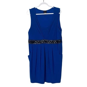 Torrid Royal Blue Sleeveless Mini Party Dress W/ Bead Detail Women's Size 3X - Picture 1 of 15