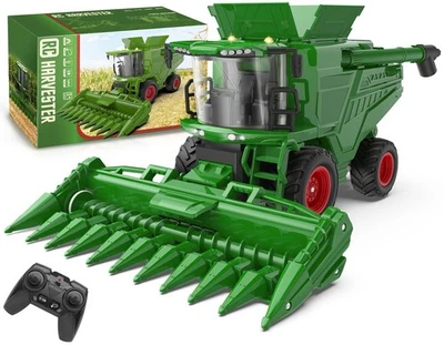 Remote Control Combine Harvester Tractor Toy with Corn Head, RC Tractor Toys ... - Image 1 of 4
