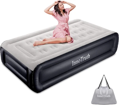 Innotruth Raised Air Mattress with Built-In Pump,18In Elevated Inflatable Mattre