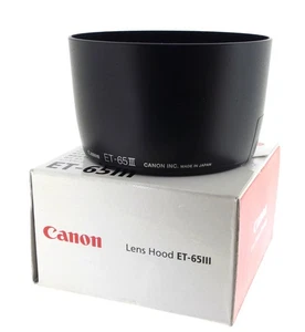 Canon Genuine ET-65III Lens Hood for EF 85mm f/1.8 USM, EF 100mm f/2 USM, Boxed - Picture 1 of 1