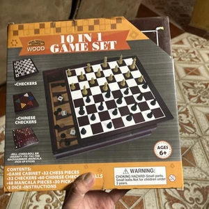 ECHTHOLZ SPIELE - 10 IN 1 SPIELSET - FAMILIENSPASS - NEU VERSIEGELT IN BOX - 6 Jahre + - Bild 1 von 2