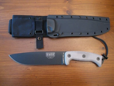 ESEE Junglas II Fixed Knife 8.38" 1095HC Steel Drop Point Blade Micarta Handle - Image 1 of 4
