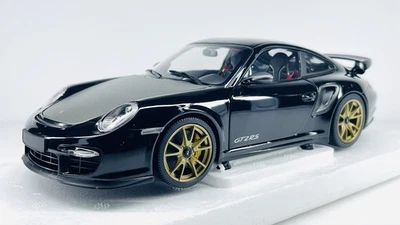 Minichamps 1/18 Porsche 911 GT2 RS 2011 Black with Gold Wheels Rare New Limited - Image 1 of 4
