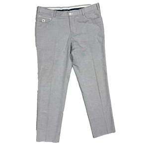 Pantalones chinos Pal Zileri 100 % algodón grises para hombre 34x31 - Imagen 1 de 13