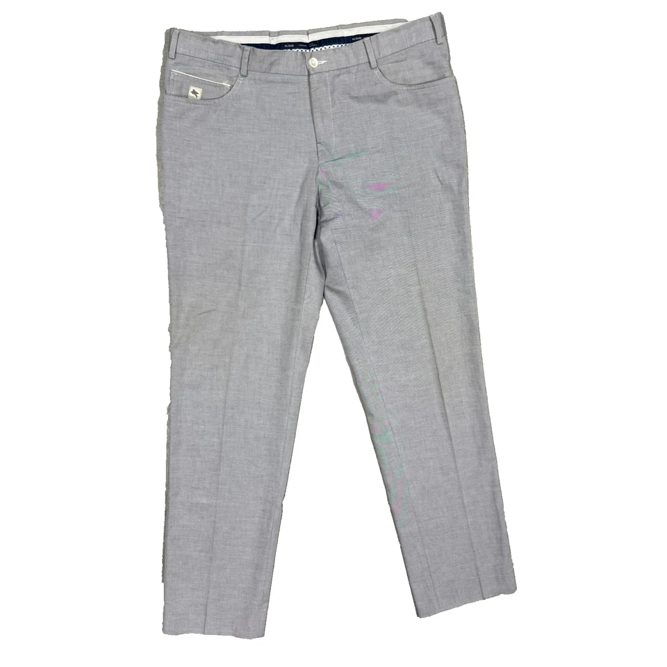 Pantalones chinos Pal Zileri 100 % algodón grises para hombre 34x31 Foto 1 de 4